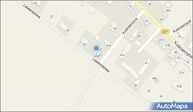 Kościerzyce, Kościerzyce, 41g, mapa Kościerzyce