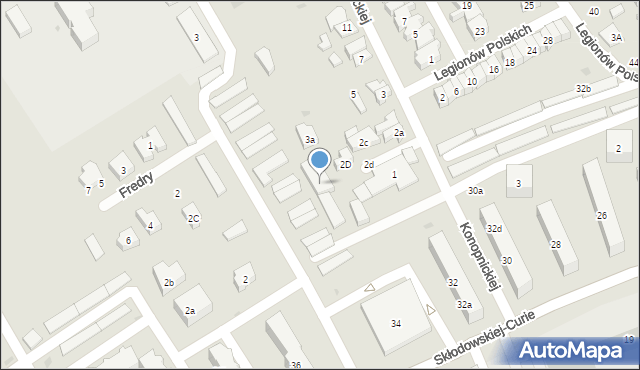 Kościerzyna, Konopnickiej Marii, 2e, mapa Kościerzyna