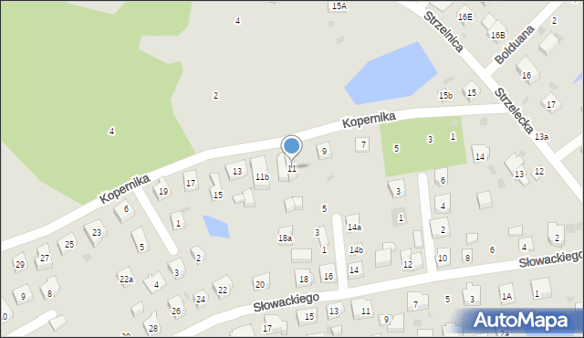 Kościerzyna, Kopernika Mikołaja, 11, mapa Kościerzyna