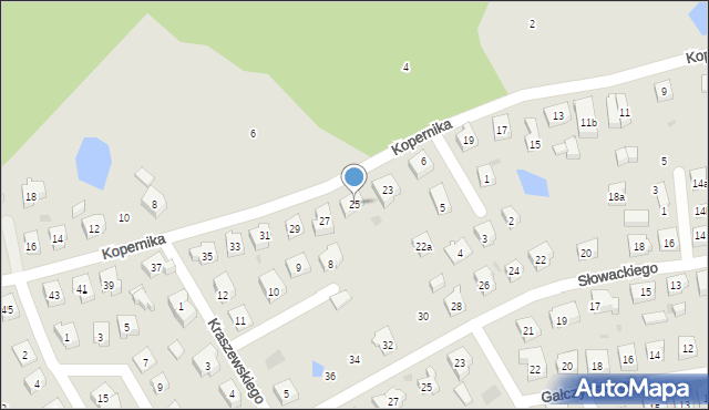 Kościerzyna, Kopernika Mikołaja, 25, mapa Kościerzyna