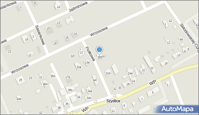 Kościerzyna, Kościuszki Tadeusza, gen., 32b, mapa Kościerzyna