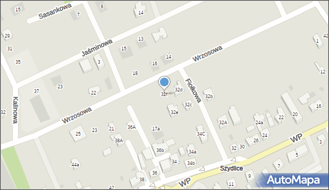 Kościerzyna, Kościuszki Tadeusza, gen., 32f, mapa Kościerzyna