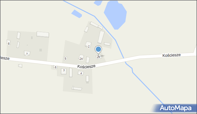 Kościesze, Kościesze, 2b, mapa Kościesze