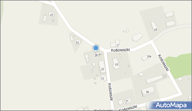 Kościeszki, Kościeszki, 16, mapa Kościeszki