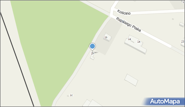 Kościno, Kościno, 1h, mapa Kościno