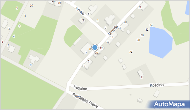 Kościno, Kościno, 9, mapa Kościno