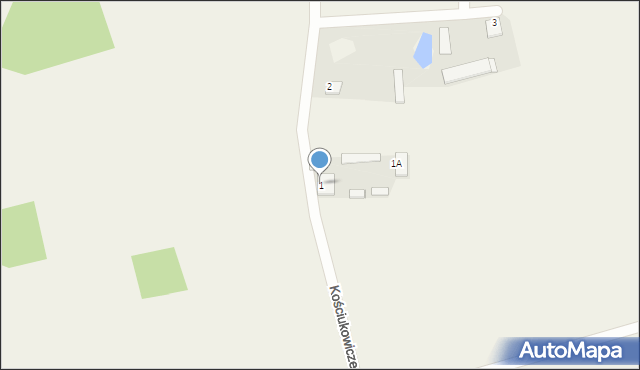 Kościukowicze, Kościukowicze, 1, mapa Kościukowicze