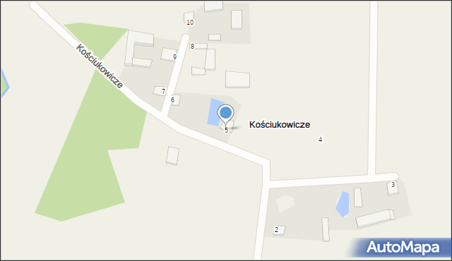 Kościukowicze, Kościukowicze, 5, mapa Kościukowicze