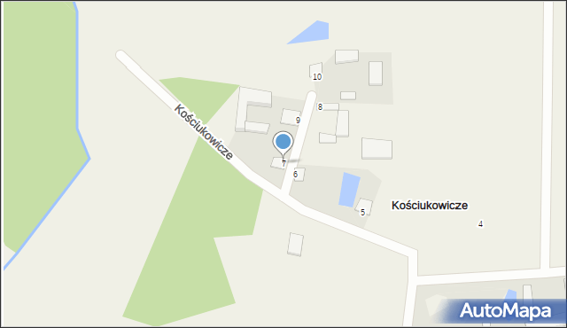 Kościukowicze, Kościukowicze, 7, mapa Kościukowicze