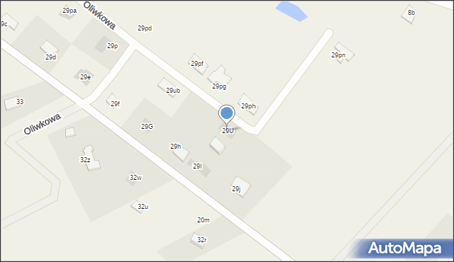 Kościuszki, Kościuszki, 29U, mapa Kościuszki