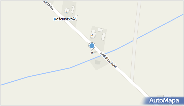 Kościuszków, Kościuszków, 6a, mapa Kościuszków