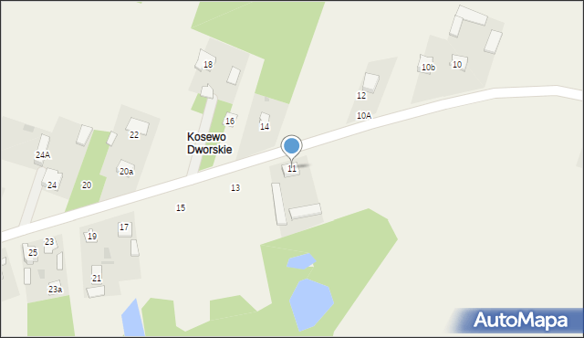 Kosewo, Kosewo, 11, mapa Kosewo