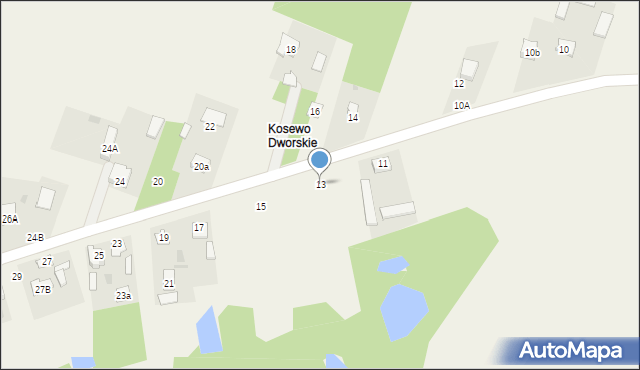 Kosewo, Kosewo, 13, mapa Kosewo