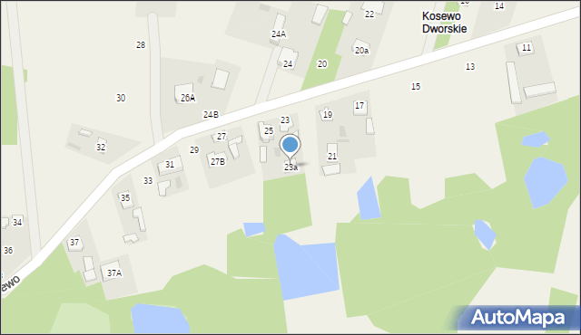 Kosewo, Kosewo, 23a, mapa Kosewo