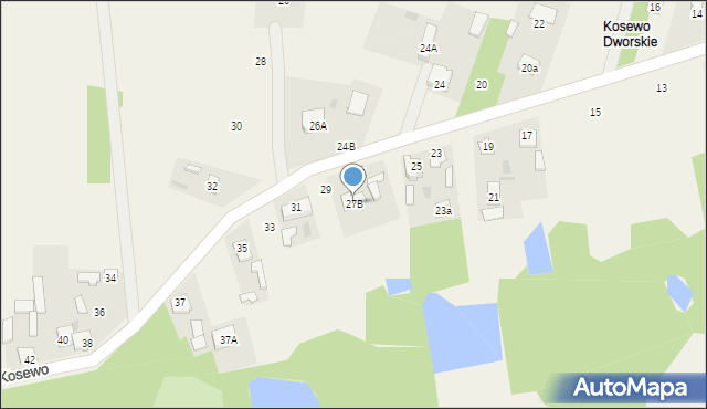 Kosewo, Kosewo, 27B, mapa Kosewo