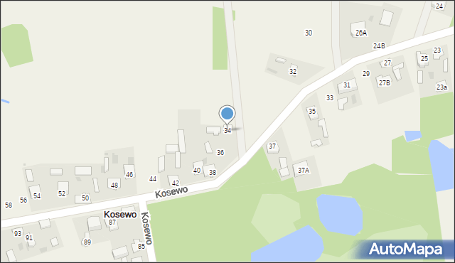 Kosewo, Kosewo, 34, mapa Kosewo