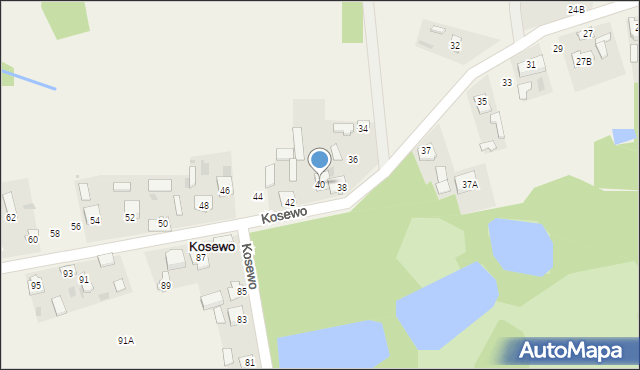 Kosewo, Kosewo, 40, mapa Kosewo