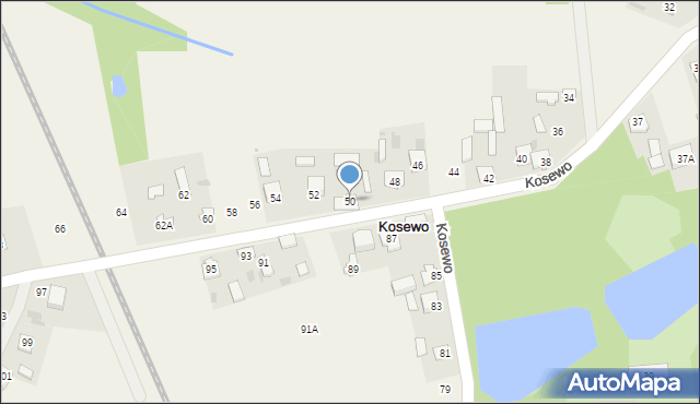 Kosewo, Kosewo, 50, mapa Kosewo