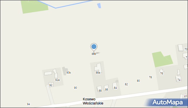 Kosewo, Kosewo, 88b, mapa Kosewo