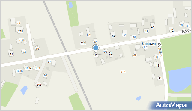 Kosewo, Kosewo, 95, mapa Kosewo