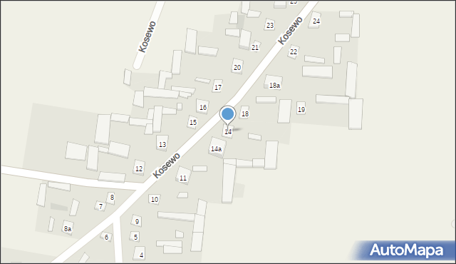 Kosewo, Kosewo, 14, mapa Kosewo