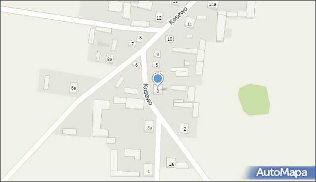 Kosewo, Kosewo, 3, mapa Kosewo