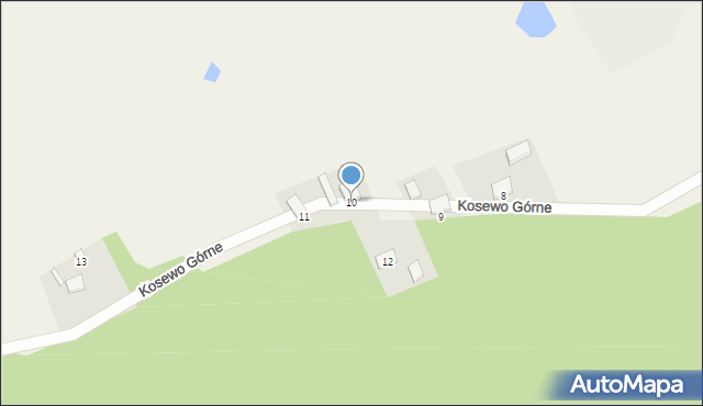 Kosewo, Kosewo Górne, 10, mapa Kosewo