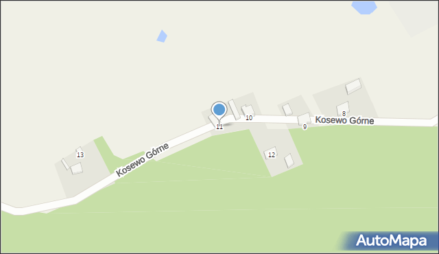 Kosewo, Kosewo Górne, 11, mapa Kosewo