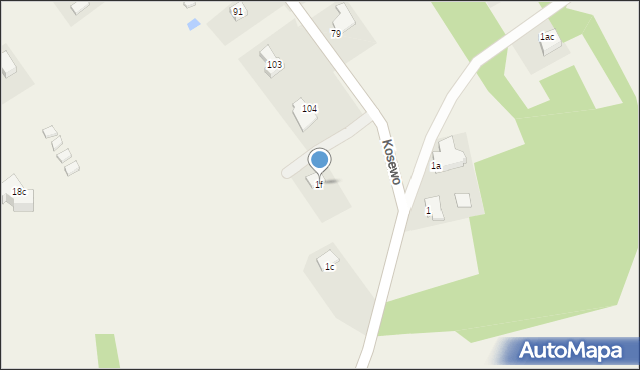 Kosewo Górne, Kosewo Górne, 1f, mapa Kosewo Górne