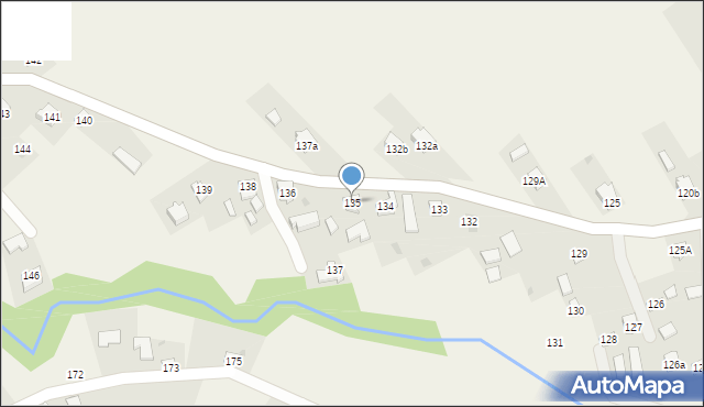 Kosienice, Kosienice, 135, mapa Kosienice