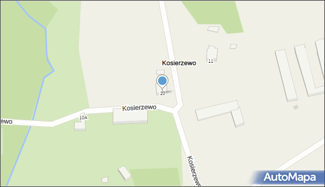 Kosierzewo, Kosierzewo, 10, mapa Kosierzewo