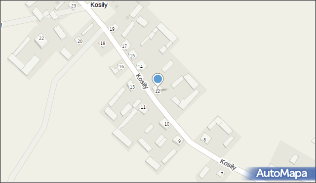 Kosiły, Kosiły, 12, mapa Kosiły