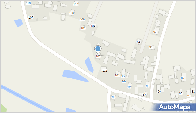 Kosin, Kosin, 103, mapa Kosin