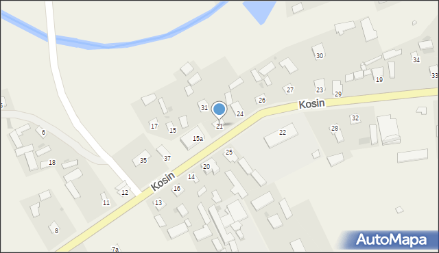 Kosin, Kosin, 21, mapa Kosin