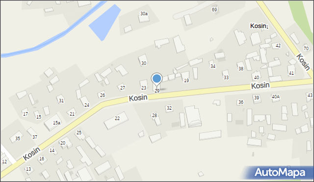 Kosin, Kosin, 29, mapa Kosin