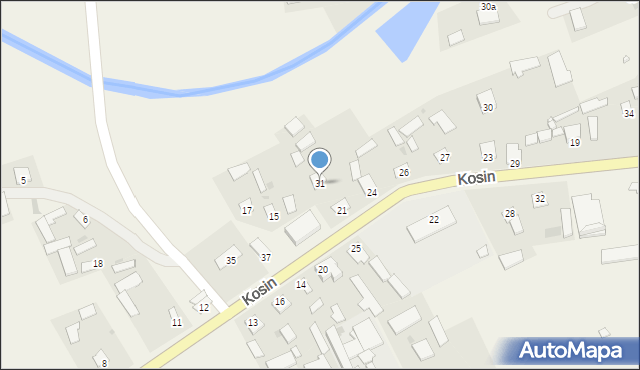 Kosin, Kosin, 31, mapa Kosin