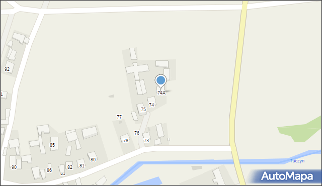 Kosin, Kosin, 74A, mapa Kosin