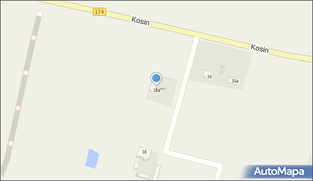 Kosin, Kosin, 38b, mapa Kosin