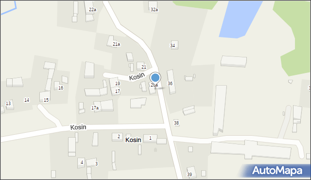 Kosin, Kosin, 20b, mapa Kosin