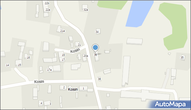 Kosin, Kosin, 36, mapa Kosin