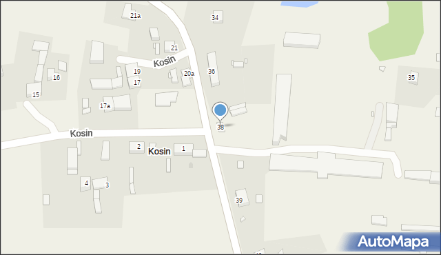 Kosin, Kosin, 38, mapa Kosin