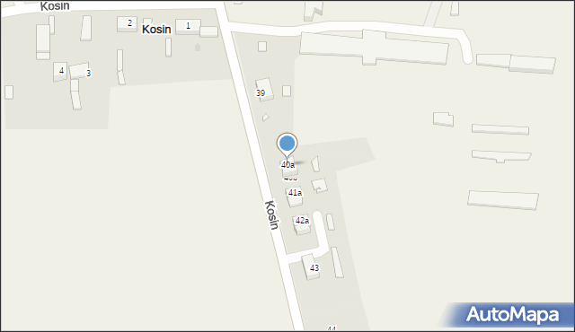 Kosin, Kosin, 40a, mapa Kosin