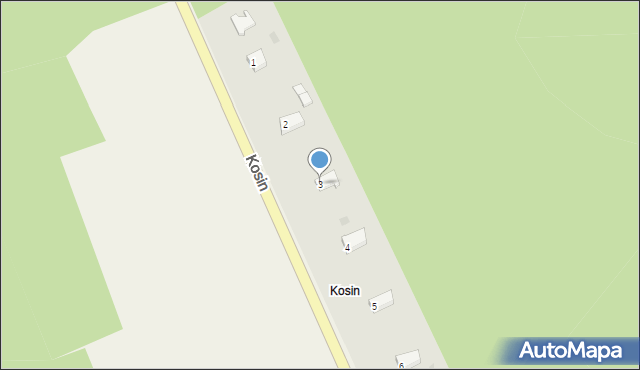 Kosin, Kosin, 3, mapa Kosin