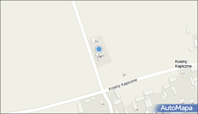 Kosiny Kapiczne, Kosiny Kapiczne, 20B, mapa Kosiny Kapiczne