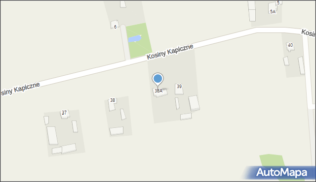 Kosiny Kapiczne, Kosiny Kapiczne, 38A, mapa Kosiny Kapiczne