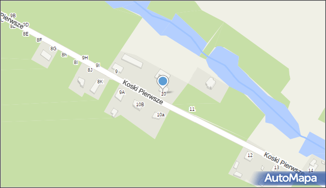 Koski Pierwsze, Koski Pierwsze, 10, mapa Koski Pierwsze