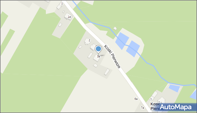 Koski Pierwsze, Koski Pierwsze, 3a, mapa Koski Pierwsze
