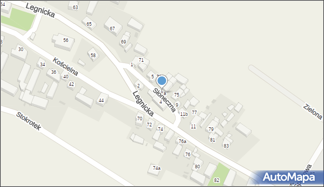 Koskowice, Koskowice, 71a, mapa Koskowice