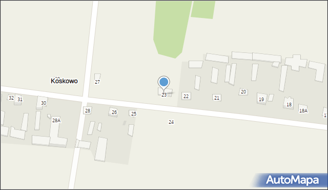 Koskowo, Koskowo, 23, mapa Koskowo