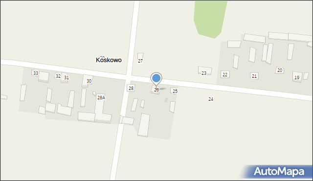 Koskowo, Koskowo, 26, mapa Koskowo